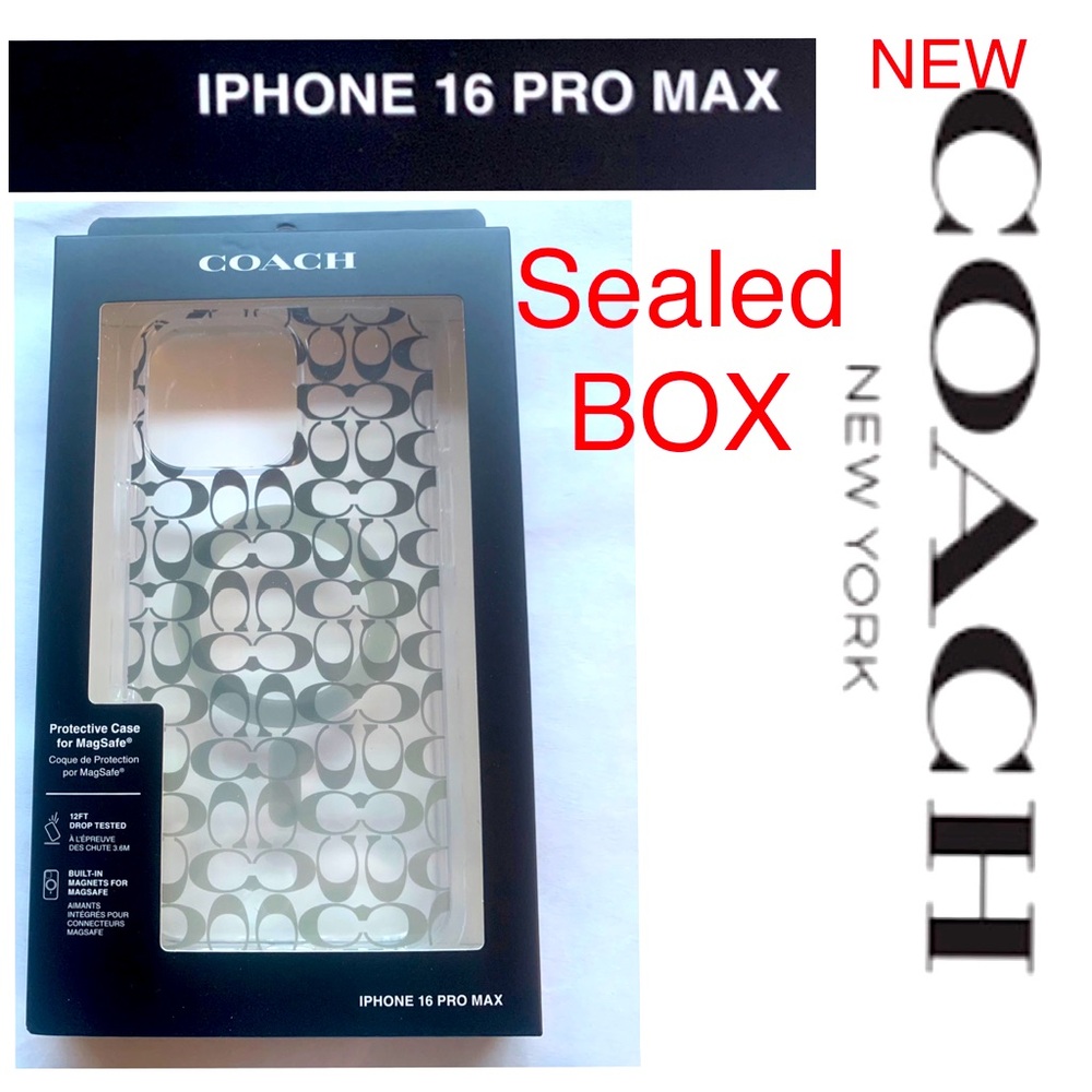 iPhone 16 PRO 📦 COACH iPhone 16 Pro Max - Coach Brown
